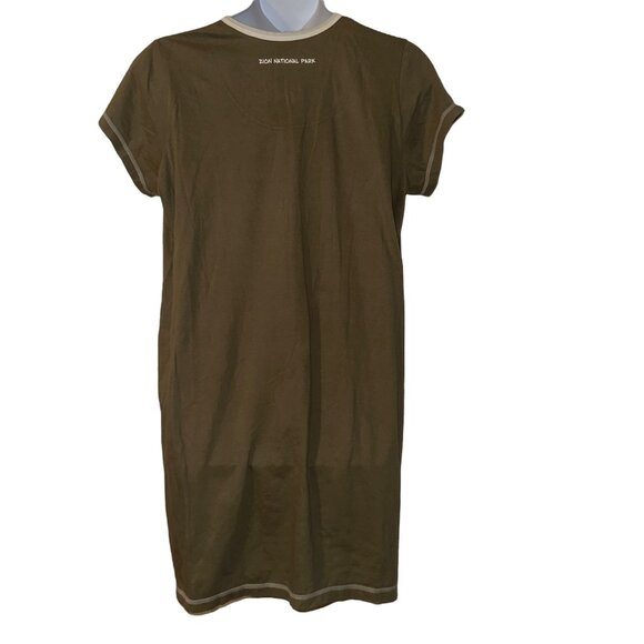 Lazy One Foxy Night Shirt Gown Womens L XL Pajamas Fox Green Knit PJs Zion - Picture 6 of 10